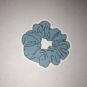 Blue Scrunchie Sticker